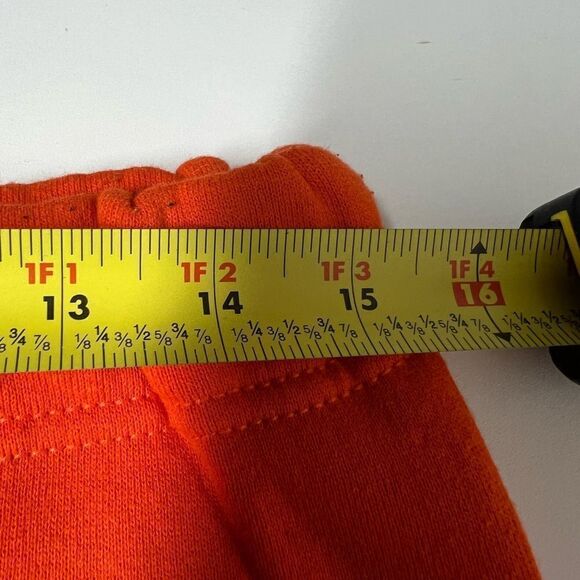 Vintage Russel Athletic Fleece Orange Retro Jogging pants Women's Size M *Notes - Picture 9 of 12